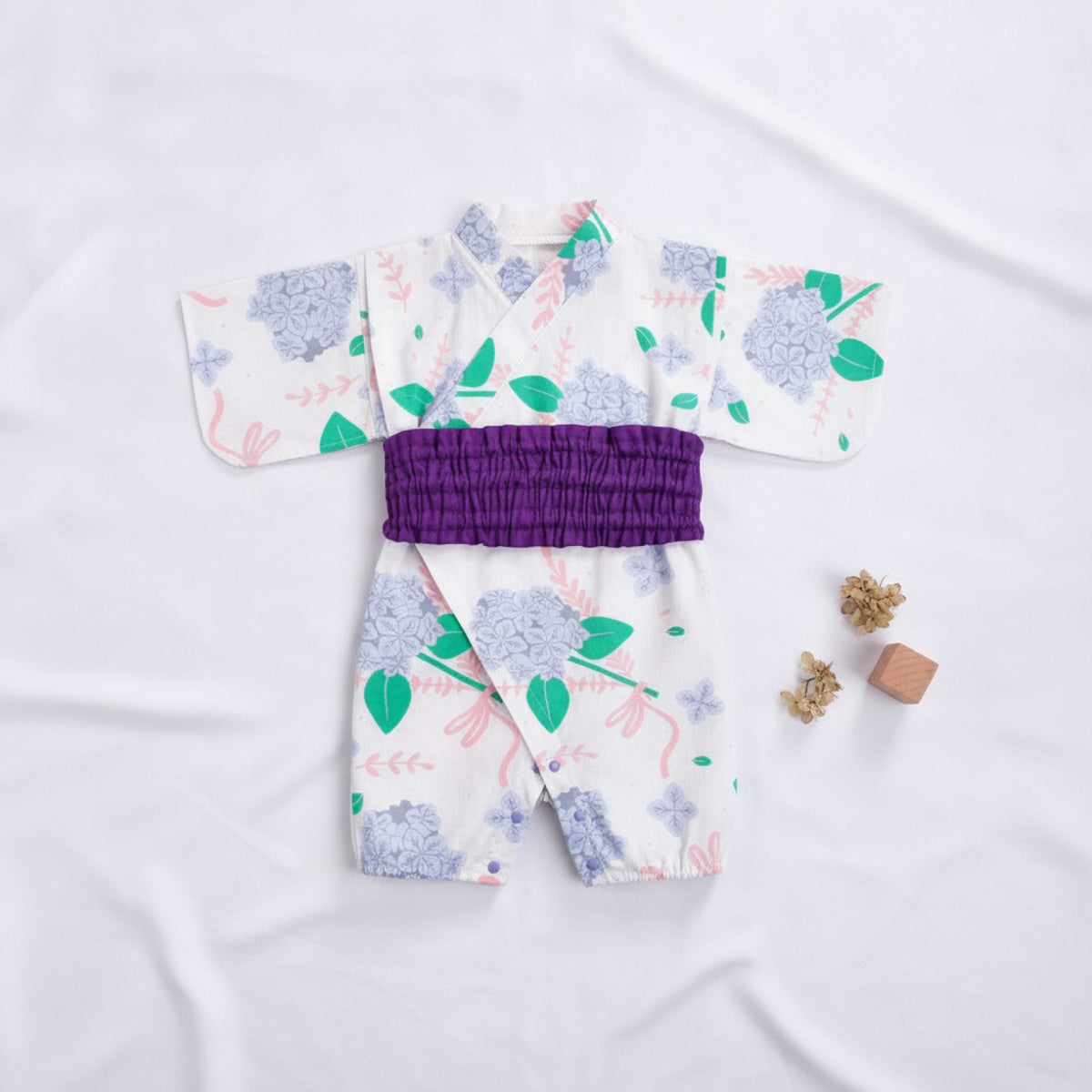 Kimono Bébé Coton Uni Style Japonais & Coréen - Uni Sexe 0-1 An