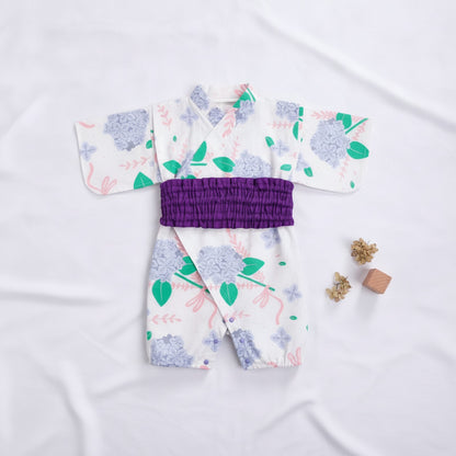 Kimono Bébé Coton Uni Style Japonais & Coréen - Uni Sexe 0-1 An