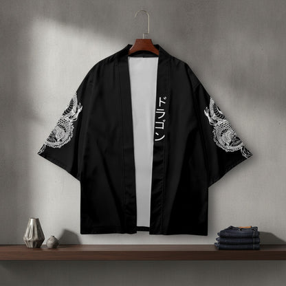 Kimono Court Homme Léger Style Japonais - Polyester/Élasthanne
