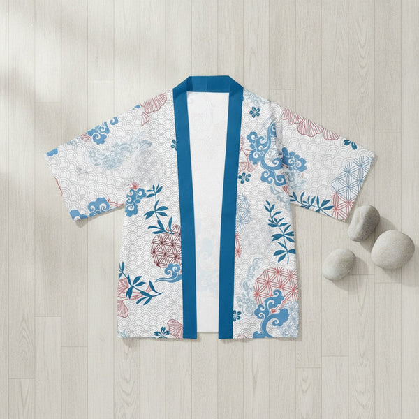 Kimono Court Polyester Style Asiatique Wifru