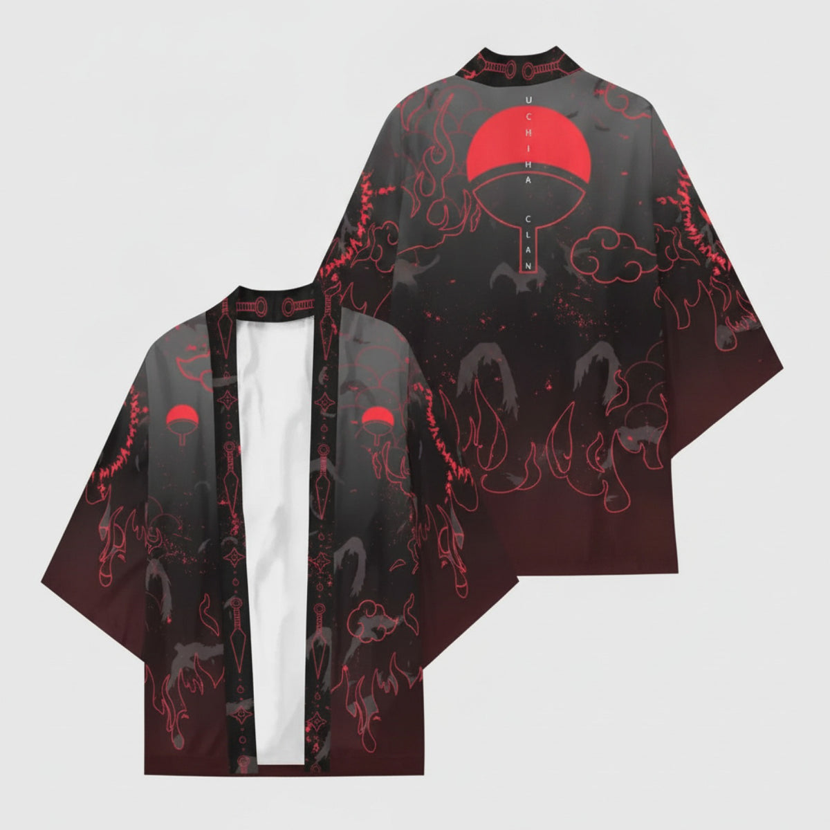 Kimono Court Léger Mixte Style Japonais en Polyester