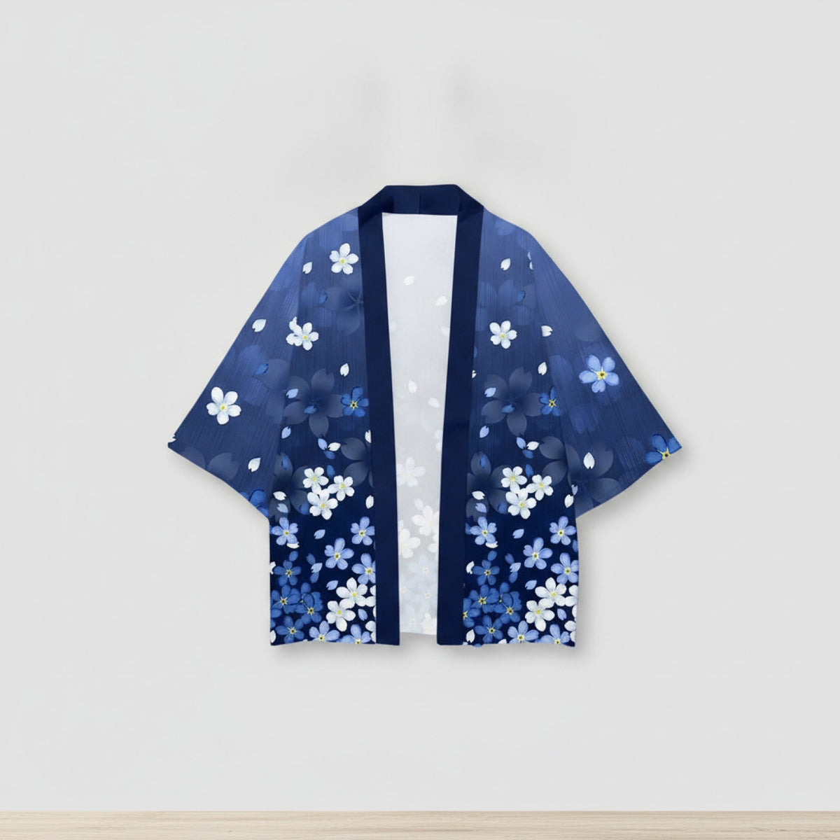 Kimono Court Polyester Léger Style Asiatique Mixte Wifru