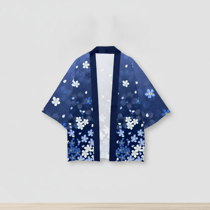 Kimono Court Polyester Léger Style Asiatique Mixte Wifru