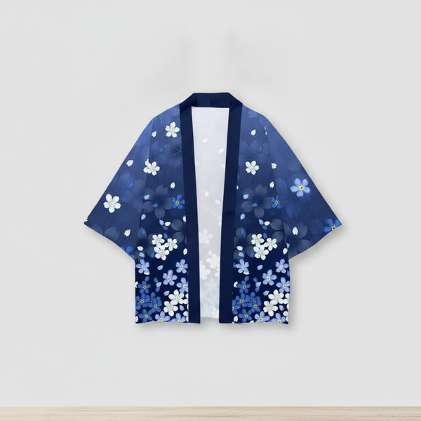 Kimono Court Polyester Léger Style Asiatique Mixte Wifru