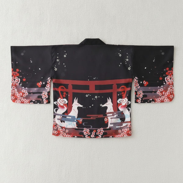 Kimono Court Léger Polyester Style Japonais Mixte Bebovizi