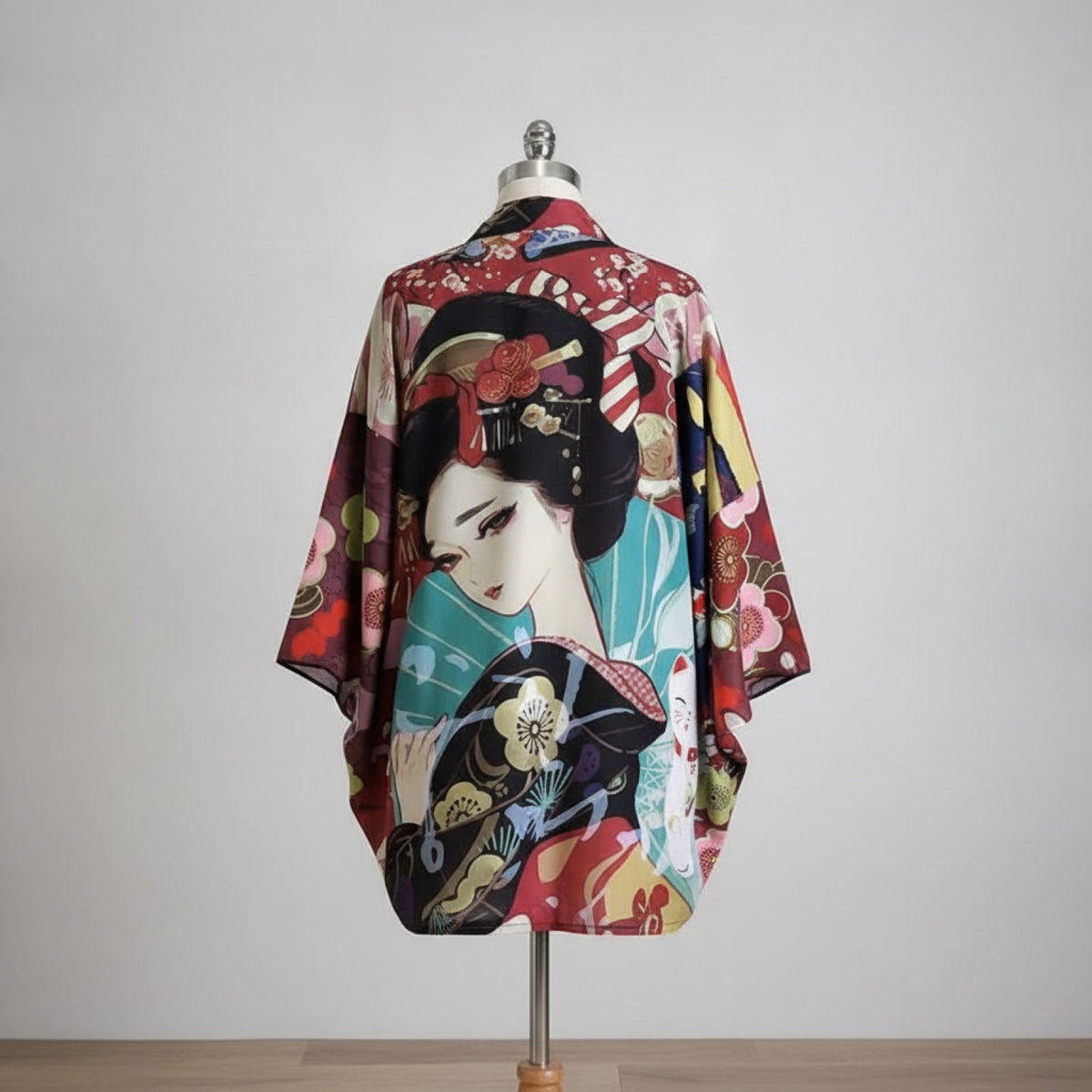 Kimono Court Polyester Style Asiatique - EASTQUEEN