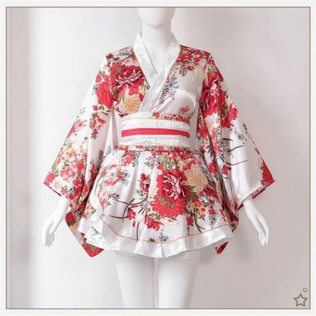 Kimono Fleuri Femme Style Japonais - Polyester Léger