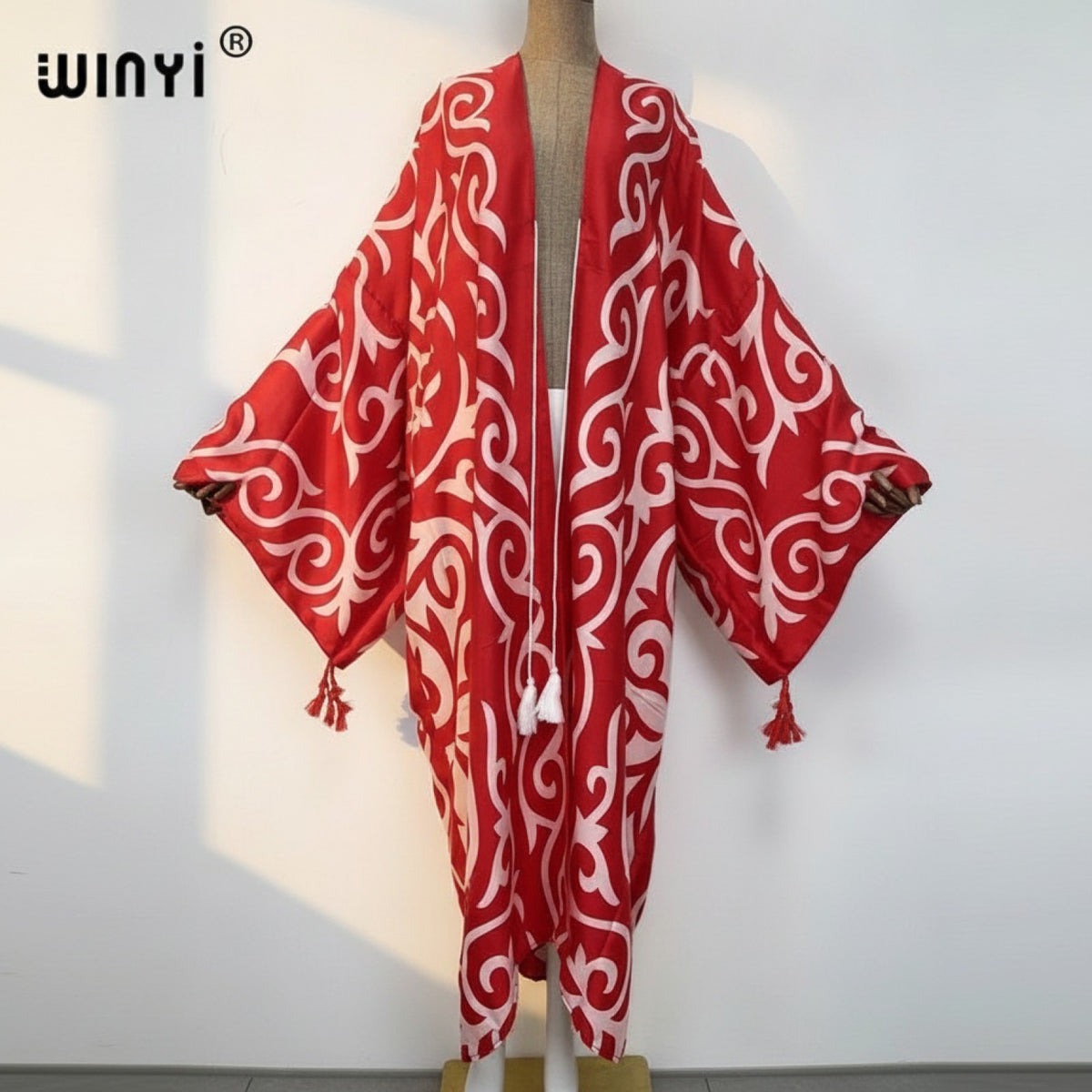 Kimono Long Bohème Femme Imprimé Fleuri Style Bohémien