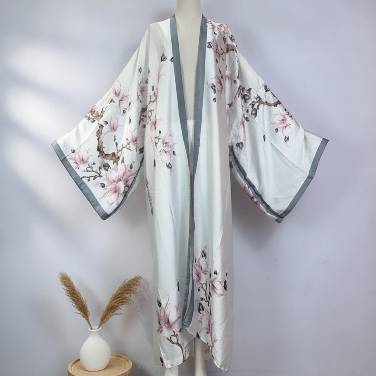 Kimono Long Bohème Imprimé Polyester Femme