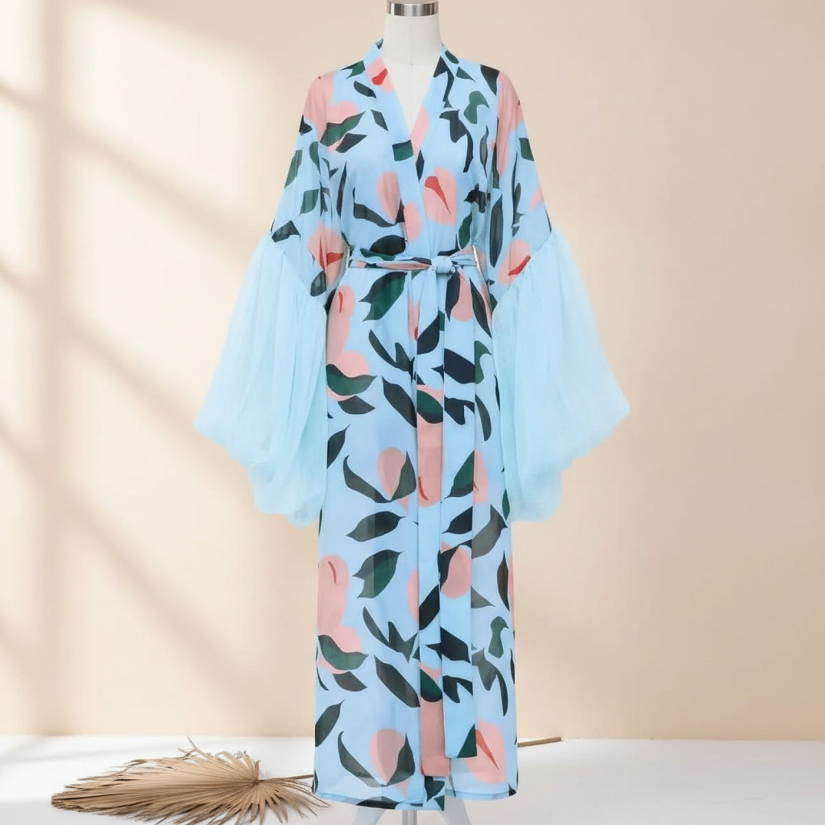 Kimono Long Femme Style Africain Polyester - Taille Unique