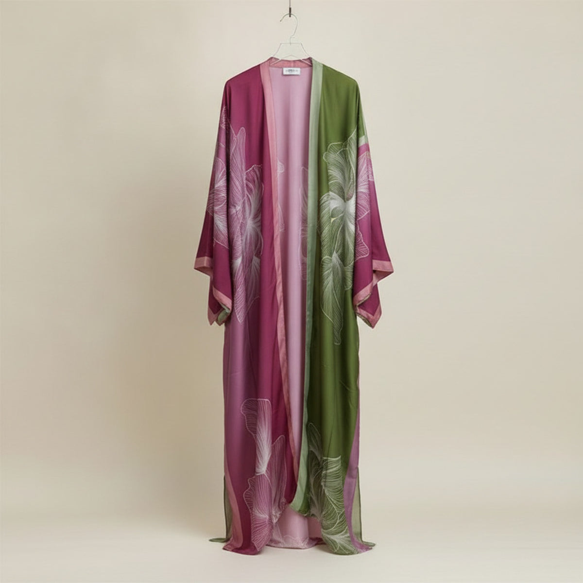 Kimono Long Imprimé Bohème Polyester Femme - Taille Unique
