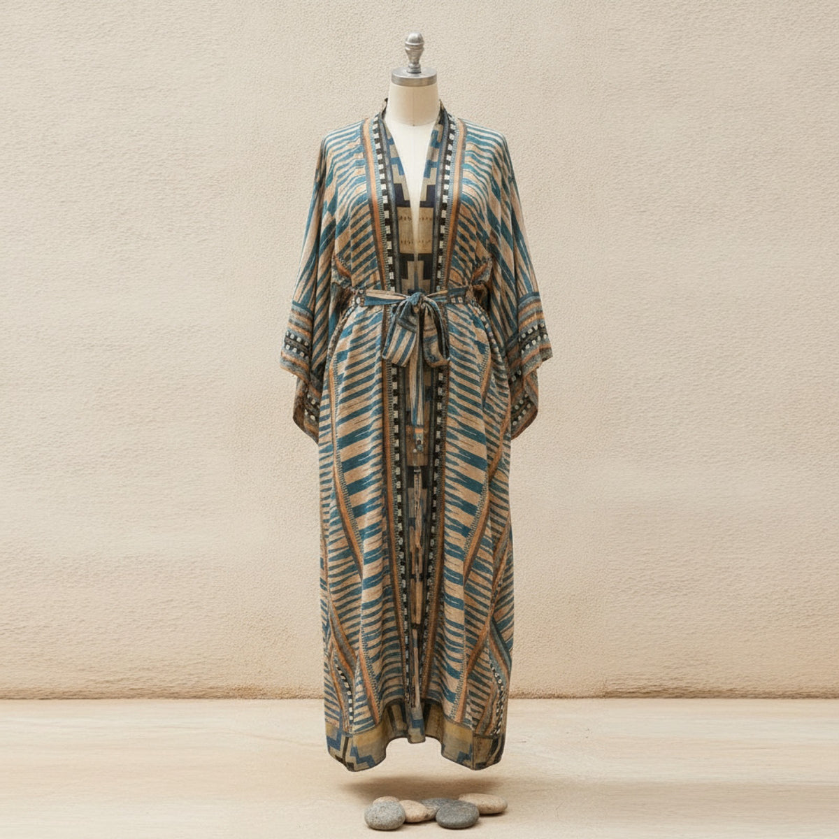 Kimono Long Bohème Imprimé Femme LORYLEI - Style Léger et Fleuri