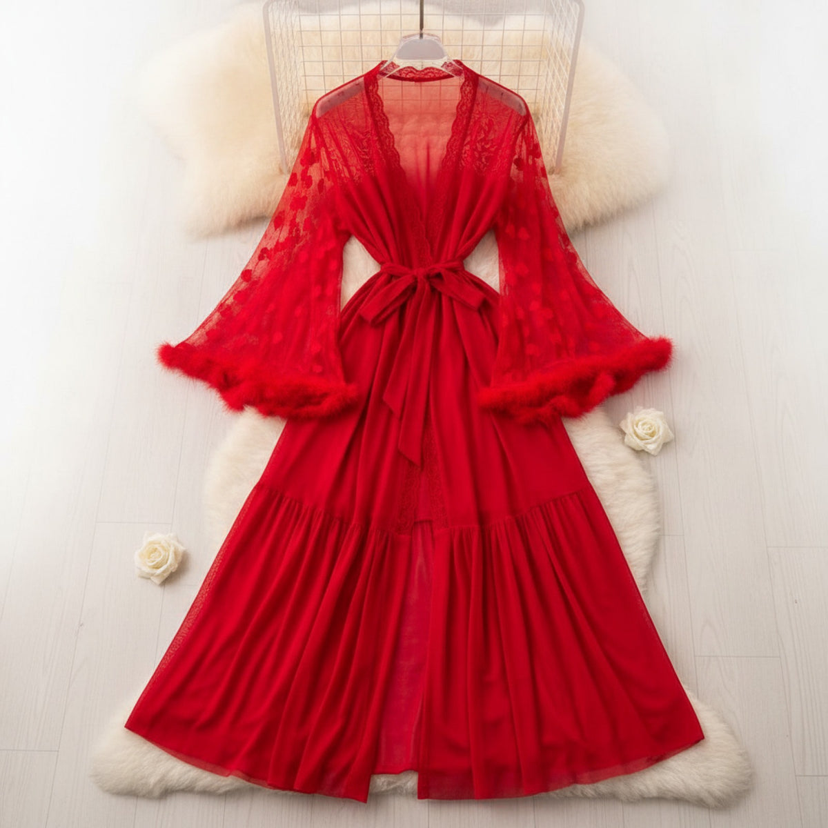Kimono Mi-long d'été pour femme SR.Singreiny - Style élégant et léger