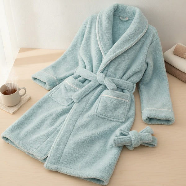 Kimono Peignoir Polaire Doux et Confortable pour Femme et Homme