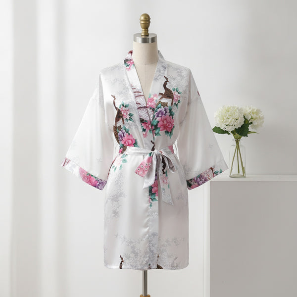 Kimono Mi-Long Satiné Femme CINOLE - Confort et Style Estival