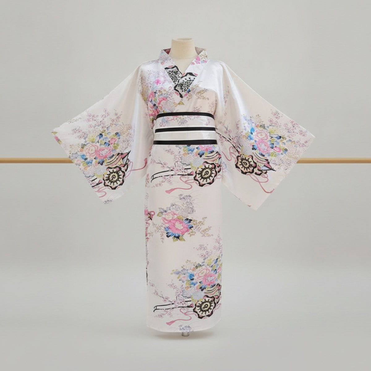 Kimono Traditionnel Femme Léger en Coton et Polyester