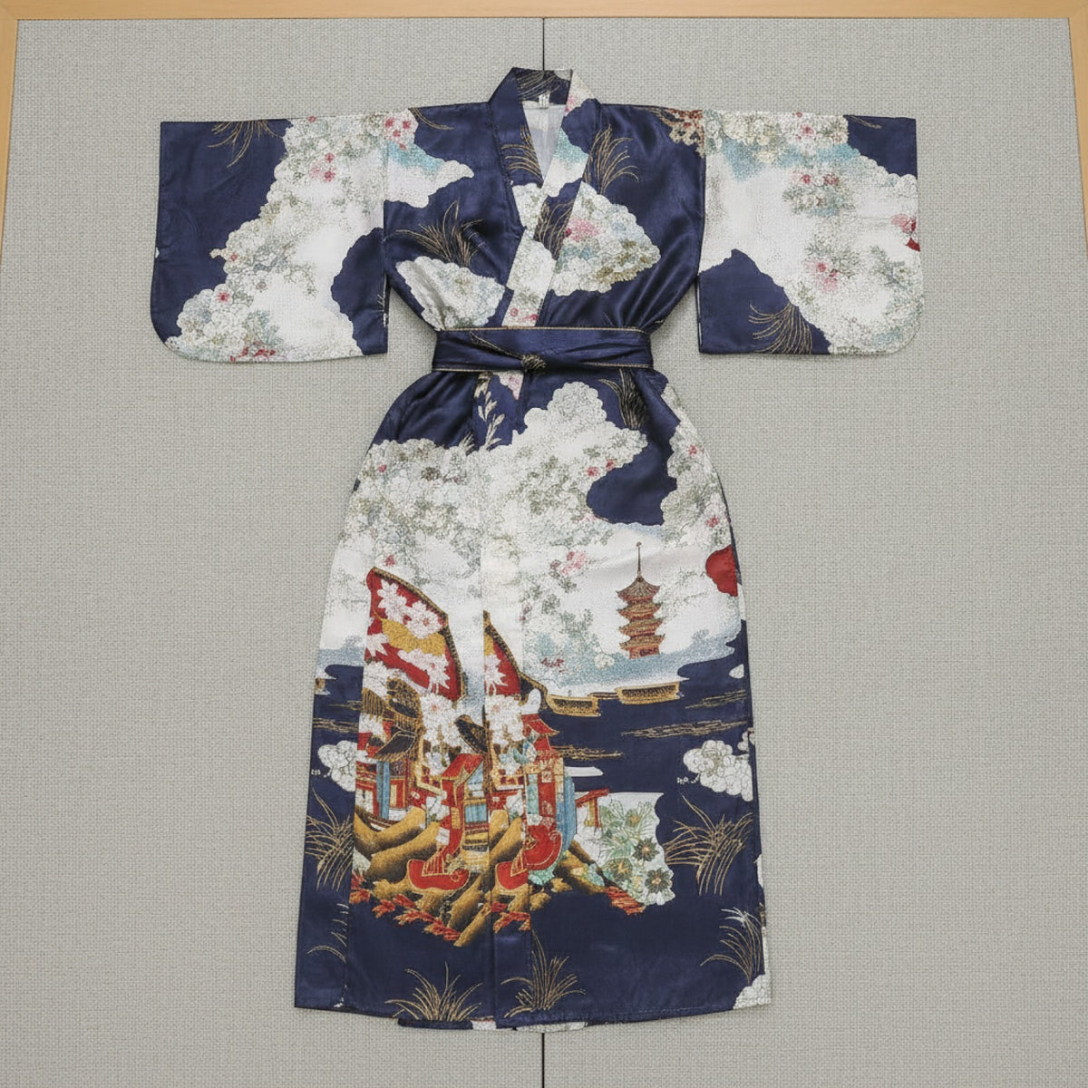 Kimono Traditionnel Femme NIUNIUSHOW Satin Polyester Rayonne - Taille Unique