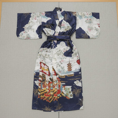 Kimono Traditionnel Femme NIUNIUSHOW Satin Polyester Rayonne - Taille Unique