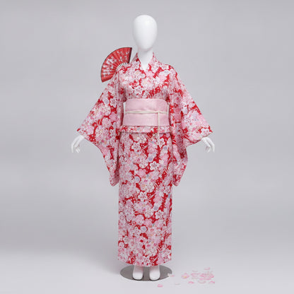Kimono Traditionnel Femme en Satin et Polyester - Taille Unique