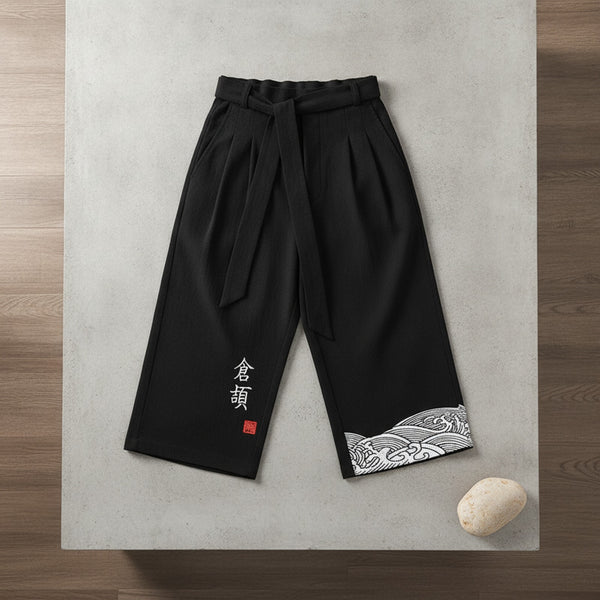 Pantalon Court Homme en Coton Style Japonais TTXI
