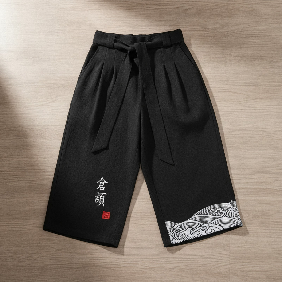 Pantalon Japonais Traditionnel Homme en Lin - Style Décontracté