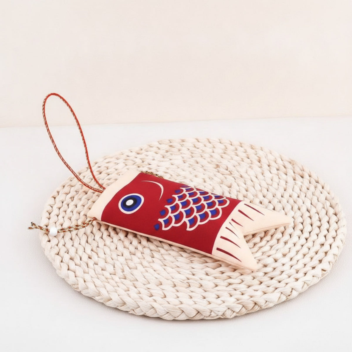 Pochette Poisson Porte-Bonheur en Coton - Style Japonais