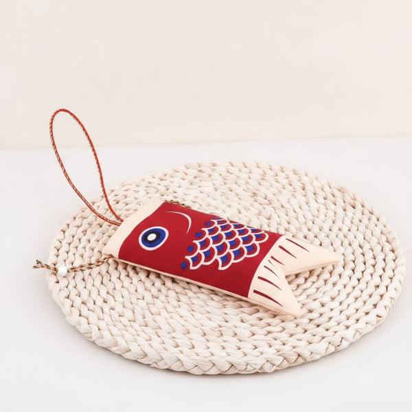Pochette Poisson Porte-Bonheur en Coton - Style Japonais