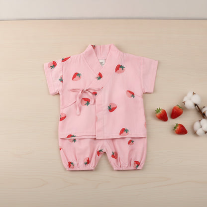 Ensemble Pyjama Bébé Fille Été en Coton Doux - Kids Tales