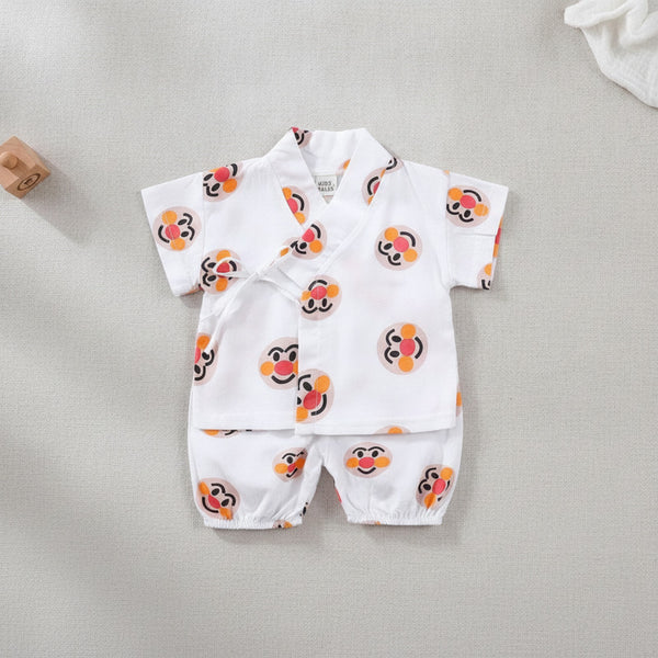 Ensemble Pyjama Kimono Bébé en Coton Doux - Idéal Été