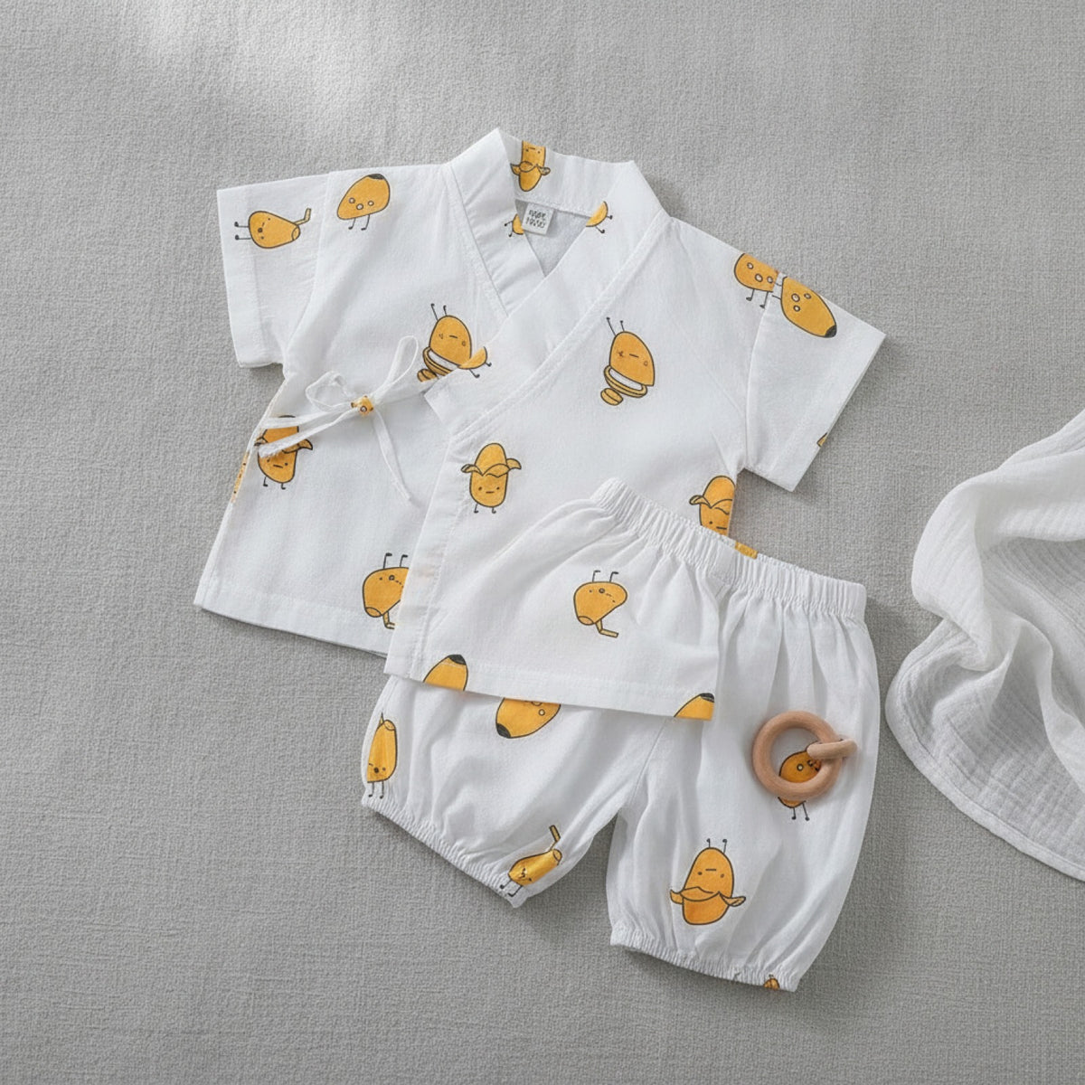 Pyjama Kimono Bébé Mixte en Coton Respirant - Collection Été Kids Tales