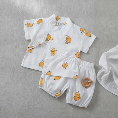 Pyjama Kimono Bébé Mixte en Coton Respirant - Collection Été Kids Tales