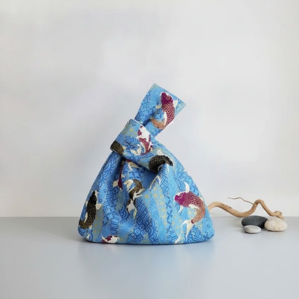Sac Japonais en Toile - Style Authentique, Imprimé Animalier